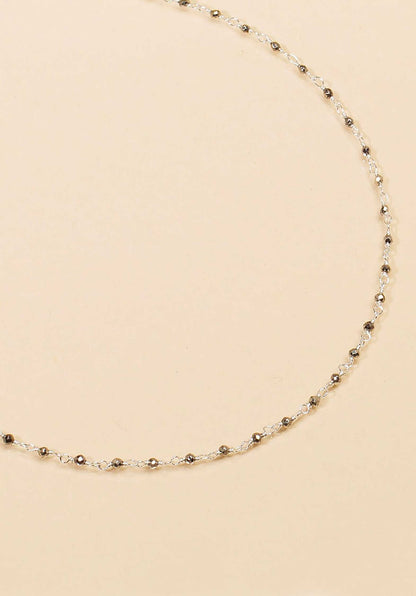 Necklace Ciaa Argent-Pyrite
