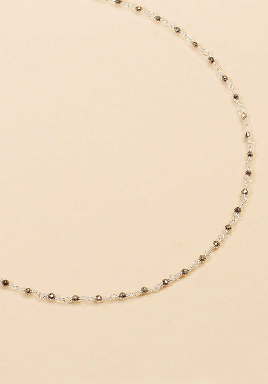 Necklace Ciaa Argent-Pyrite