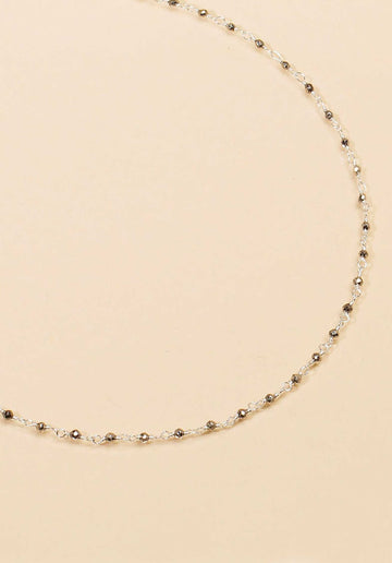 Necklace Ciaa Argent-Pyrite