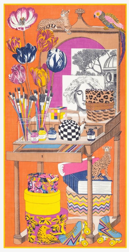 Scarf Et221at08 Orange