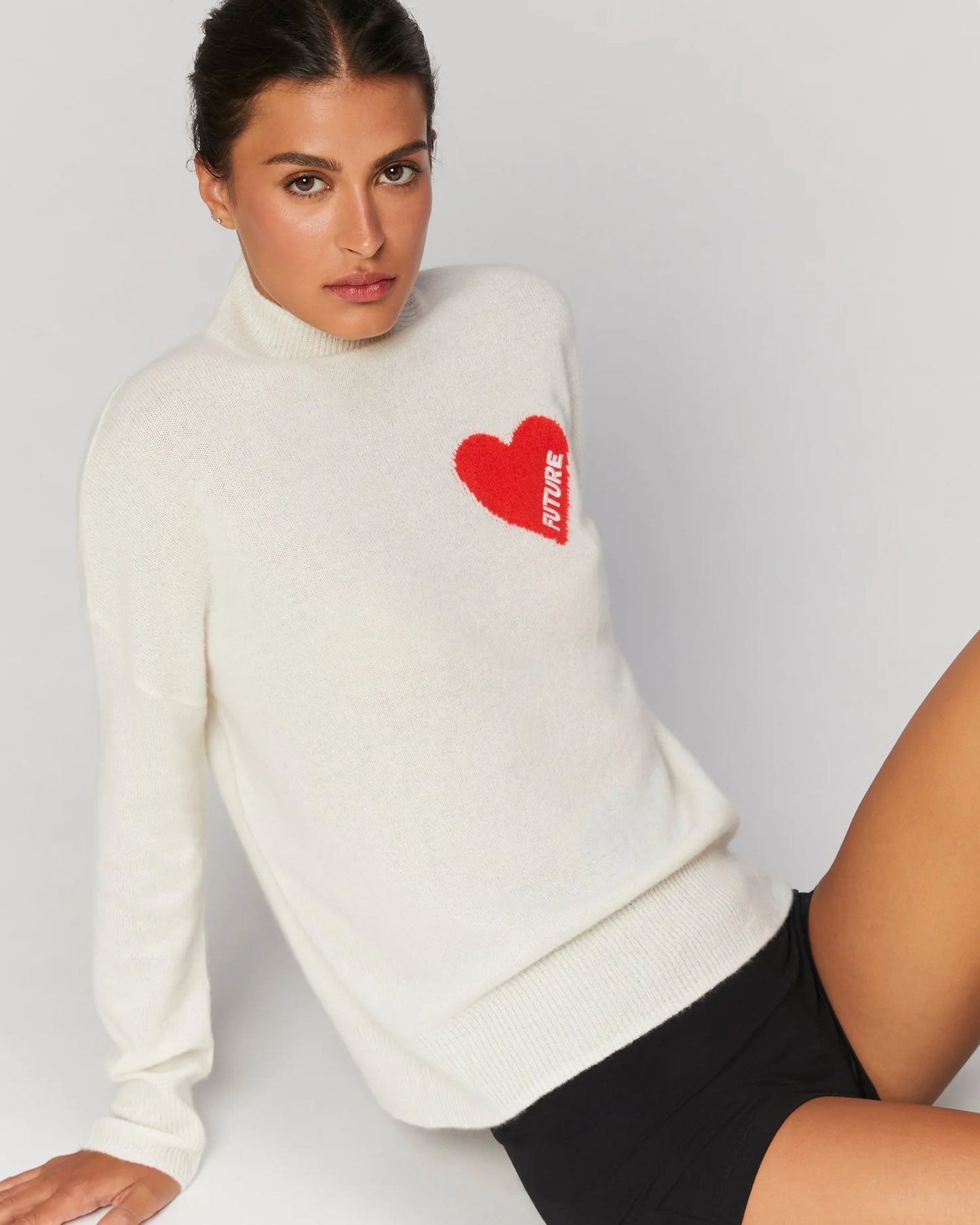 Turtleneck Knitted 2301wpm00746 9000-Ecru