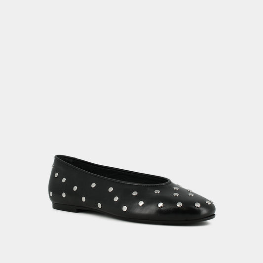 Ballerines Dania Cuir Noir