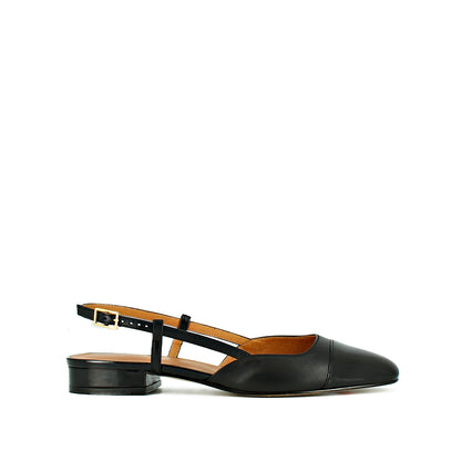 Ballerines Dhapou Vernis/cuir Noir-noir