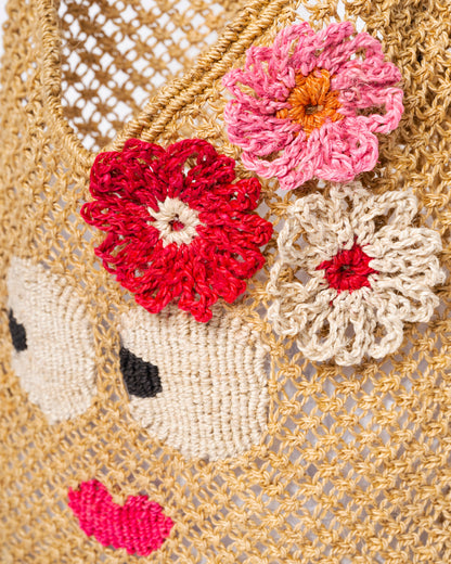 Drusilla Carmen  Jute Beach Bag – Durable Women’s Large Tote Mustard