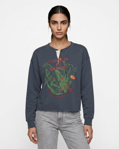 Garcon by Garcon | Henley Sweatshirt - Navy