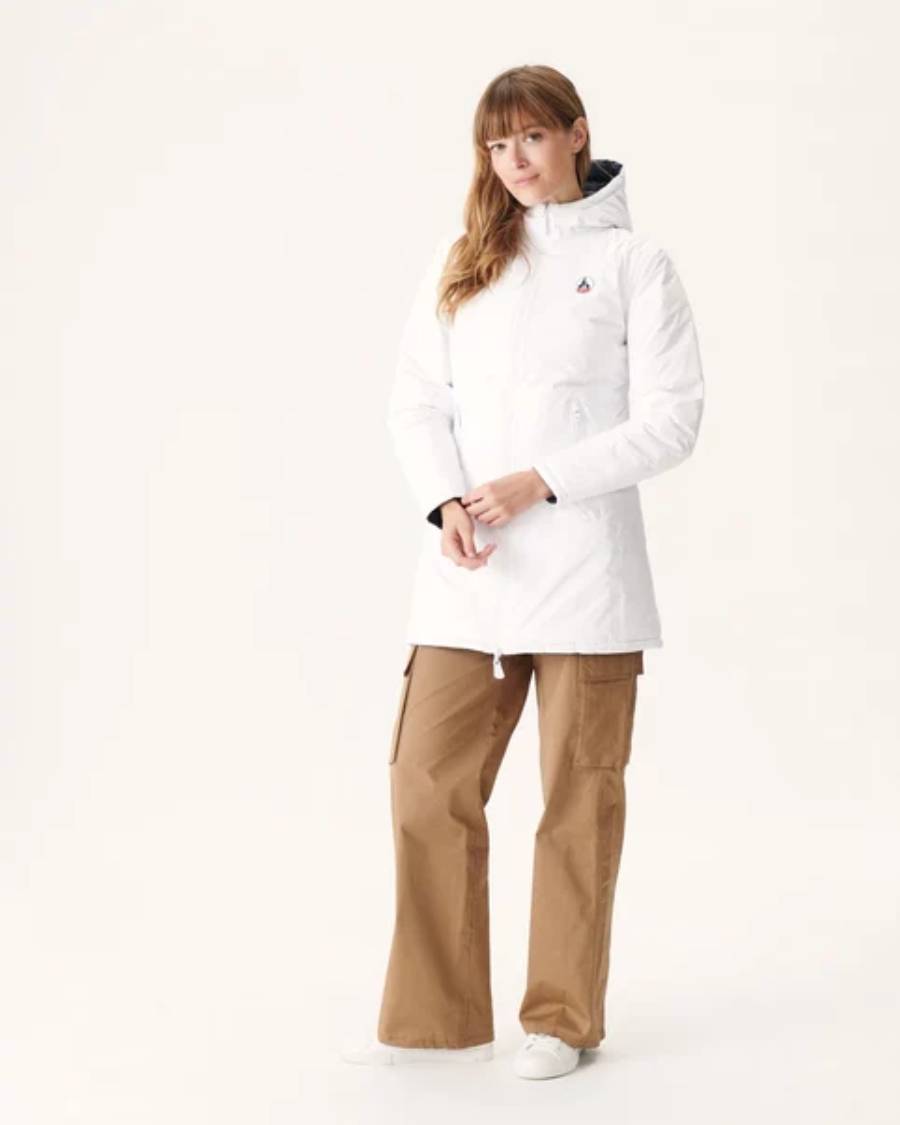 Coat Moscou Blanc-Marine