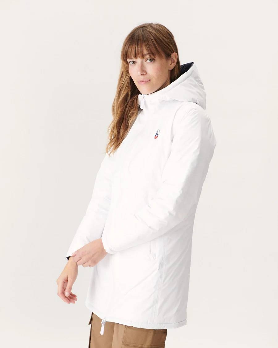 Reversible Coat Moscou Blanc-Marine