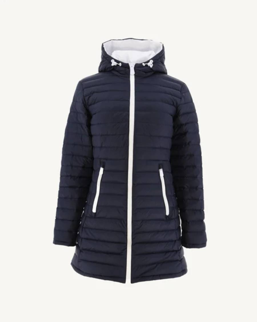 Coat Moscou Blanc-Marine
