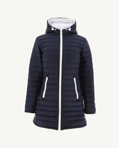 Coat Moscou Blanc-Marine