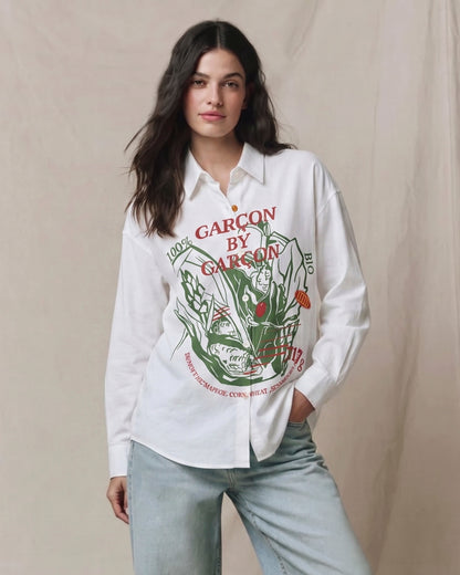 Garcon by Garcon | Dengfeng Farm Print Shirt - White