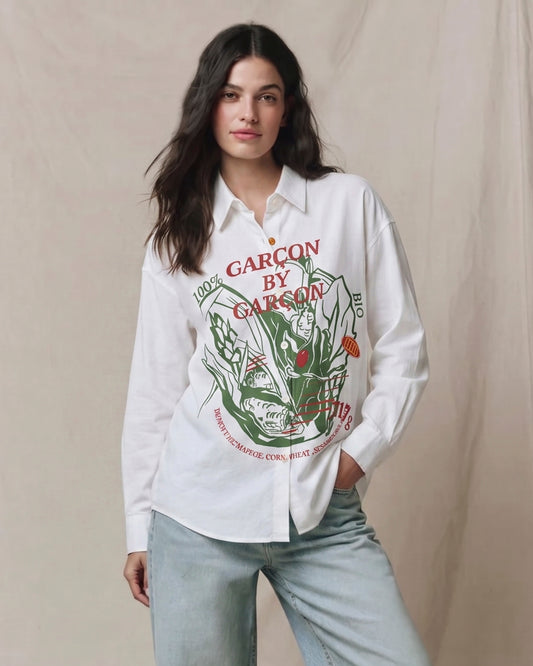 Garcon by Garcon | Dengfeng Farm Print Shirt - White