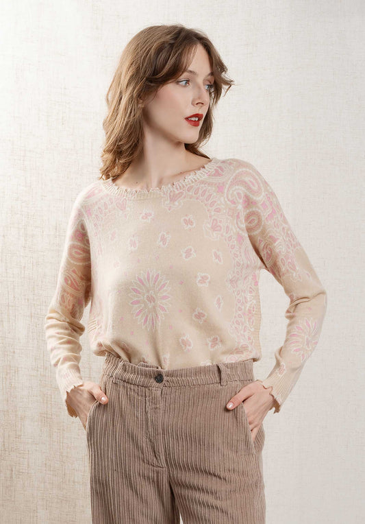 Pullover Mela Bico Organic-Rose