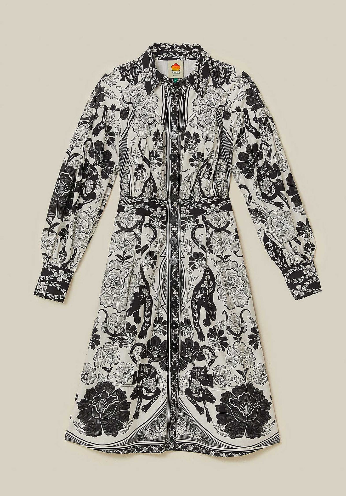 Dress 328608 Leopards-Off-White