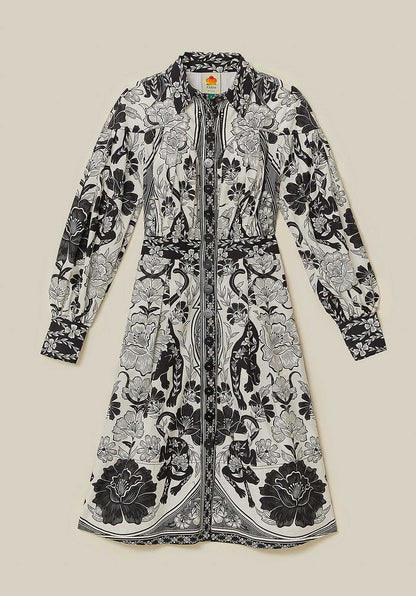 Dress 328608 Leopards-Off-White