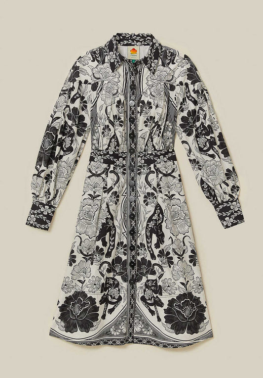 Dress 328608 Leopards-Off-White