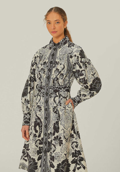 Dress 328608 Leopards-Off-White