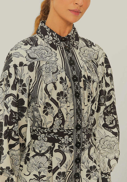 Dress 328608 Leopards-Off-White