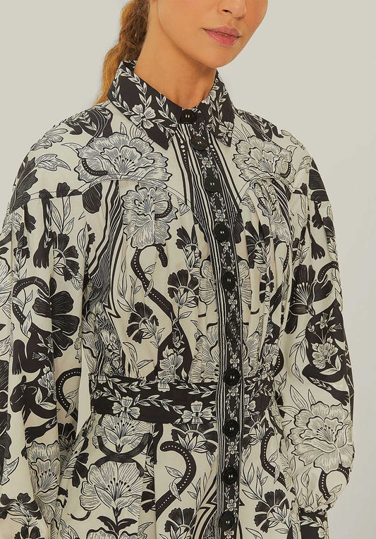 Dress 328608 Leopards-Off-White