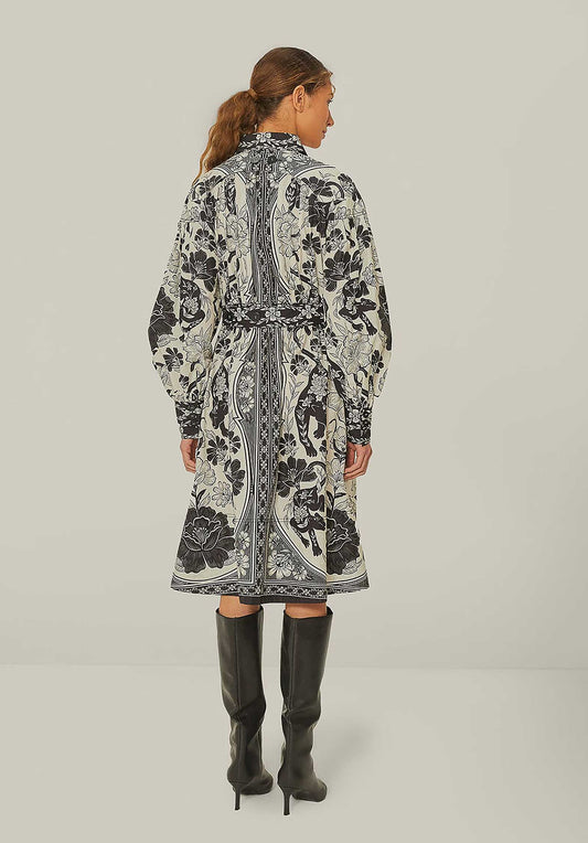 Dress 328608 Leopards-Off-White