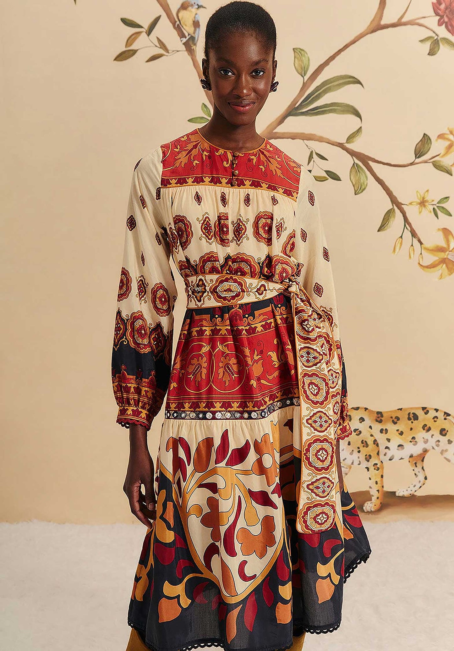 Dress 328952 Ainika-Tiles-Cream