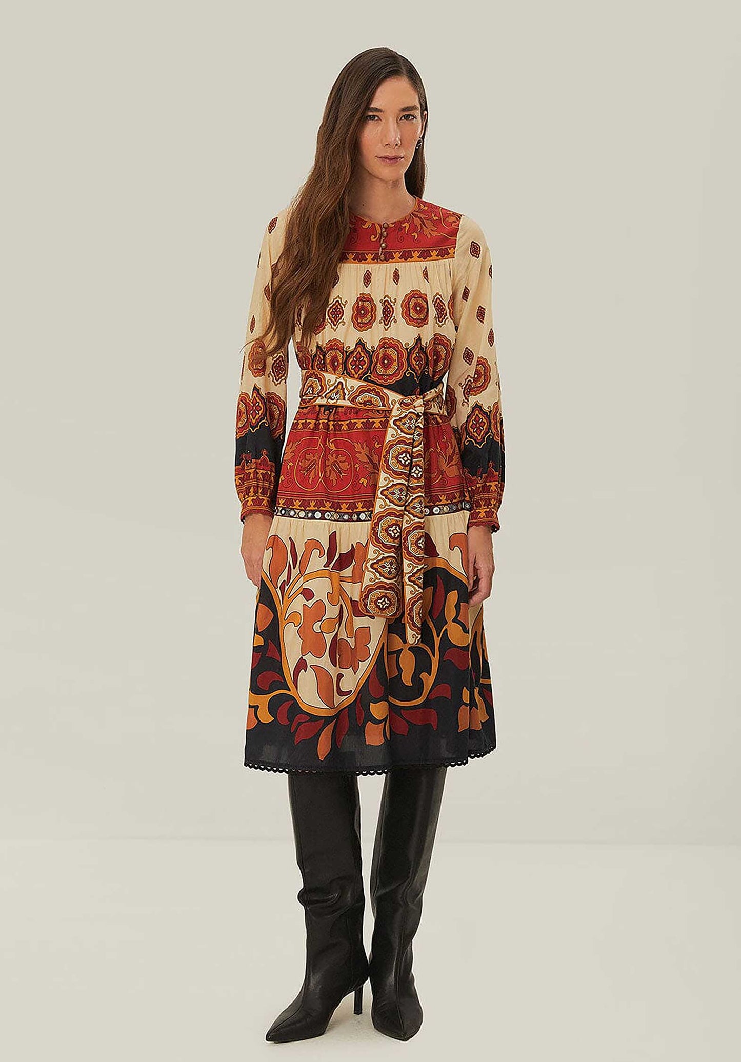 Dress 328952 Ainika-Tiles-Cream