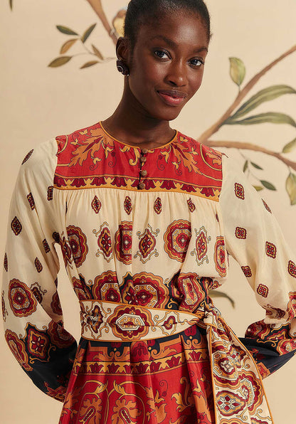 Dress 328952 Ainika-Tiles-Cream