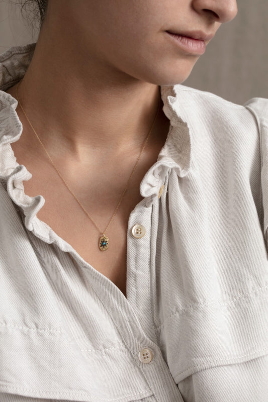 Necklace Manu D Turquoise