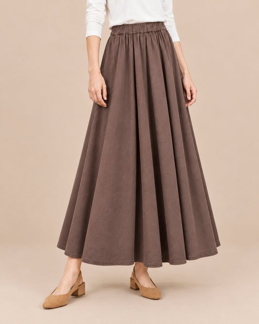 695 JAZZDANCER SKIRT VISCOVE-COFFEE BROWN_2 copy.JPG