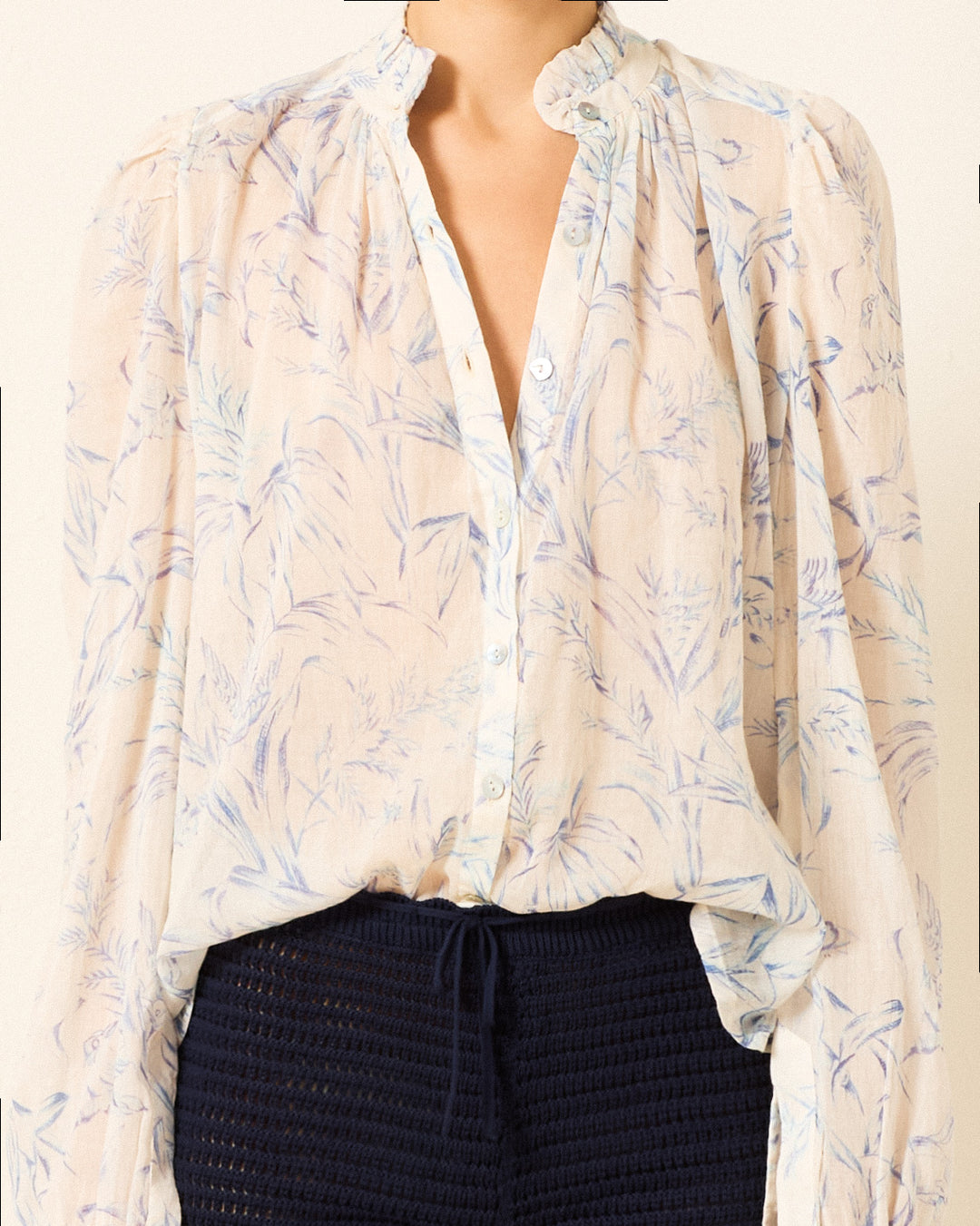Blouse Annabel Avian To White