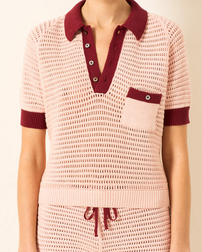 Sweatshirt Lessi Blush Croc Pink