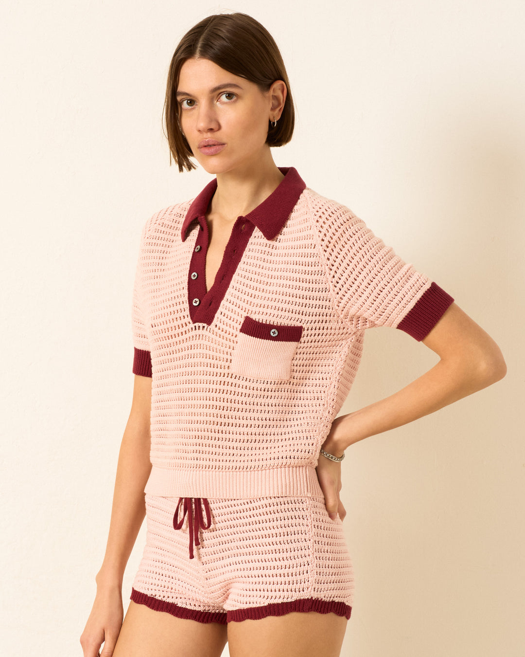 Sweatshirt Lessi Blush Croc Pink