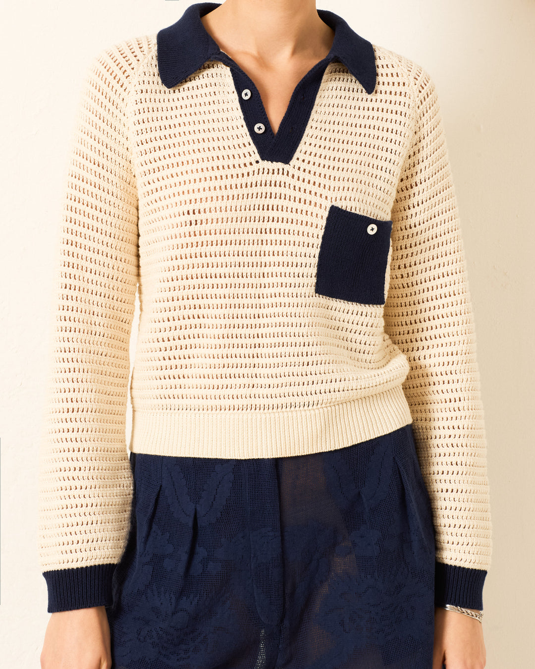 Sweatshirt Liza Captain Cro White