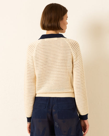 Sweatshirt Liza Captain Cro White