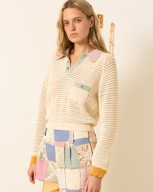 Sweatshirt Liza Sorbet Croc White