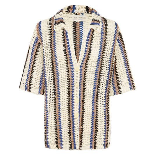 Blouse Colby Shirt Lapis-Stripe