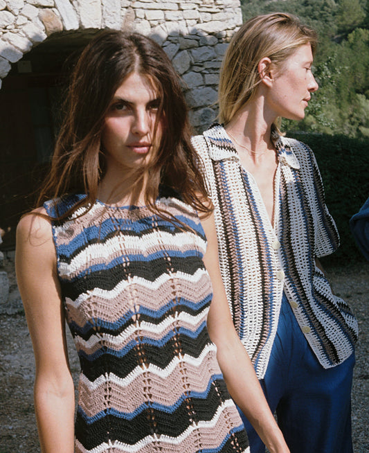 Blouse Colby Shirt Lapis-Stripe