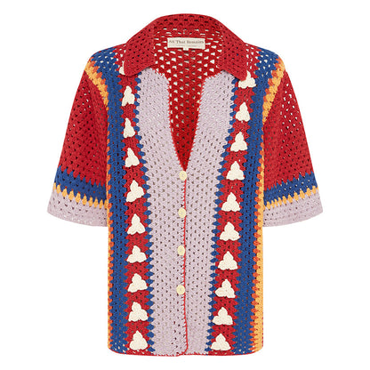 Blouse Harrison Shirt Lavender-Red