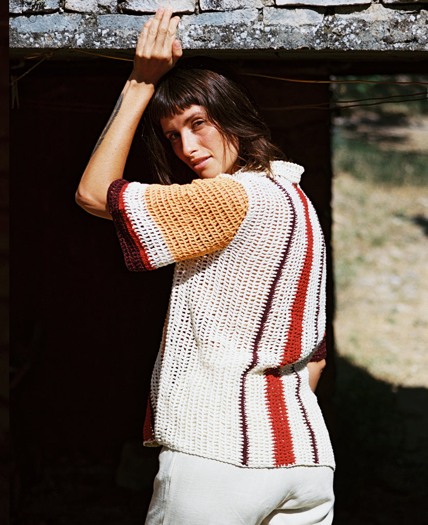 Blouse James Shirt Red-Papaya