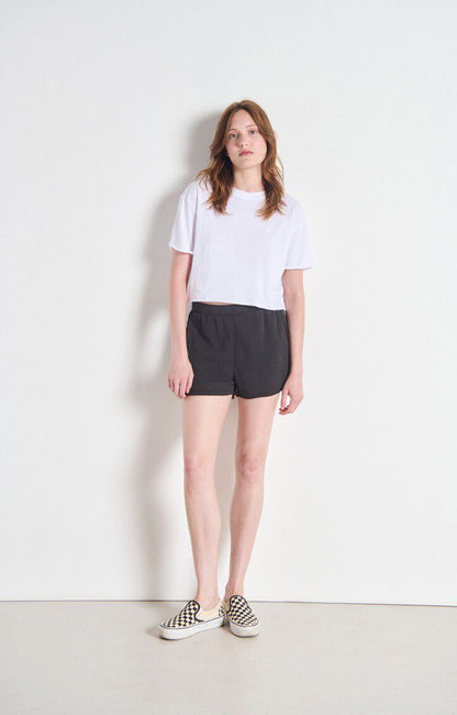 Women T-Shirt 100 Percent Cotton Jersey Knit Breathable - White Blanc