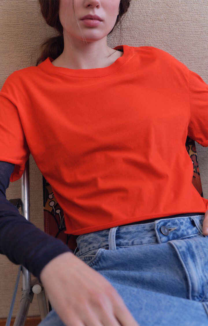 Women T-Shirt Premium Soft Cotton Jersey - Strawberry