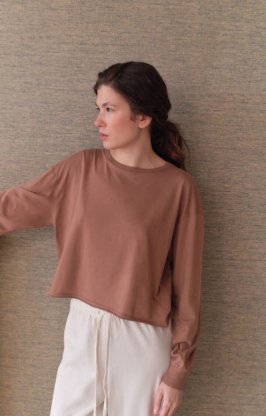 Unisex Sweatshirt Heavyweight Cotton-Polyester Fleece - Chocolate