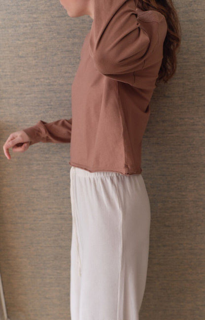 Unisex Sweatshirt Heavyweight Cotton-Polyester Fleece - Chocolate