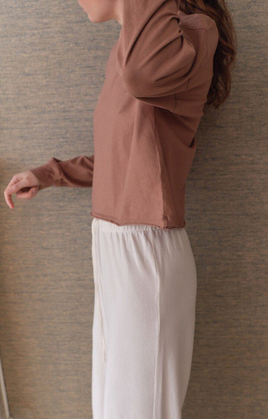 Unisex Sweatshirt Heavyweight Cotton-Polyester Fleece - Chocolate
