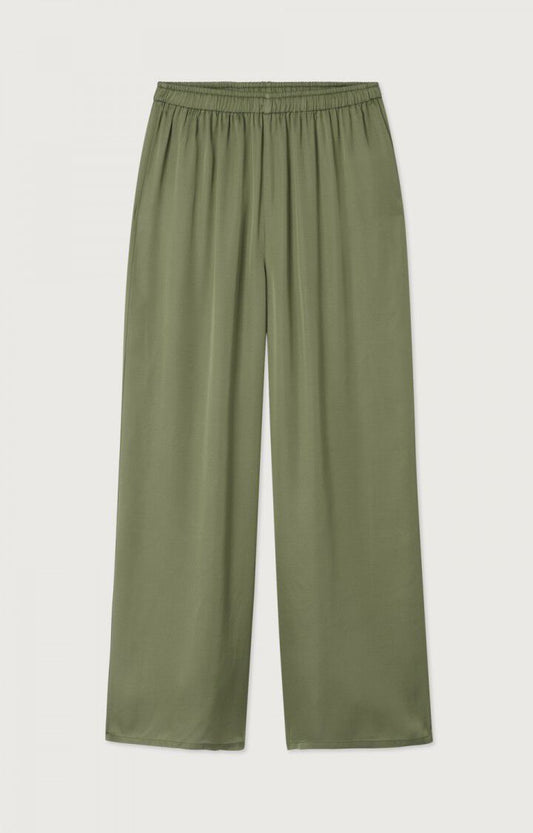 Women's Trousers Lightweight Silky Fabric - Eucalyptus