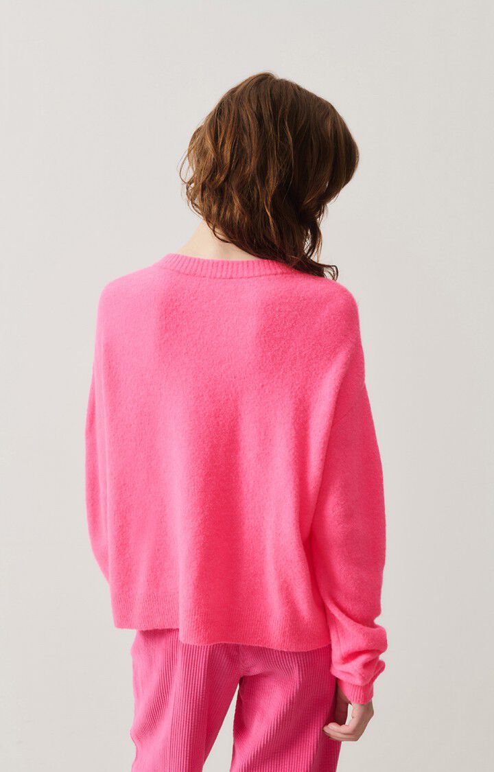 Cardigan Dam19e Rose-Fluo