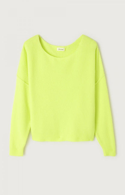Pullover Dam225 Jaune-Fluo