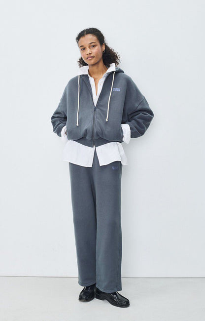 American Vintage | Oversized Zip Hooded Jacket - Cotton Stretch Cyclone-Vintage