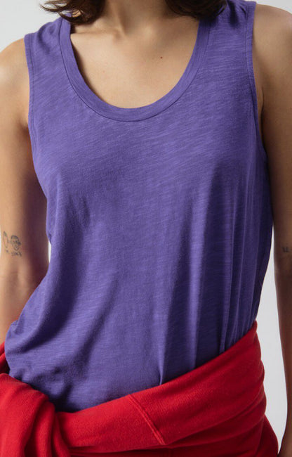 Women's Tank Top 100% Cotton Poplin, Lightweight - Mint Leaf Vanille-Vinta