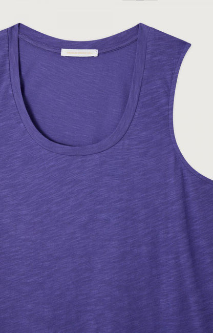 Women's Tank Top 100% Cotton Poplin, Lightweight - Mint Leaf Vanille-Vinta