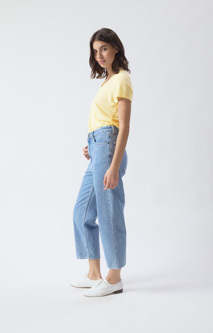 Women T-Shirt 100 Percent Cotton Poplin - Mint Leaf Vanille-Vinta